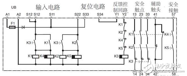 安全繼電器工作原理、接線圖、使用方法